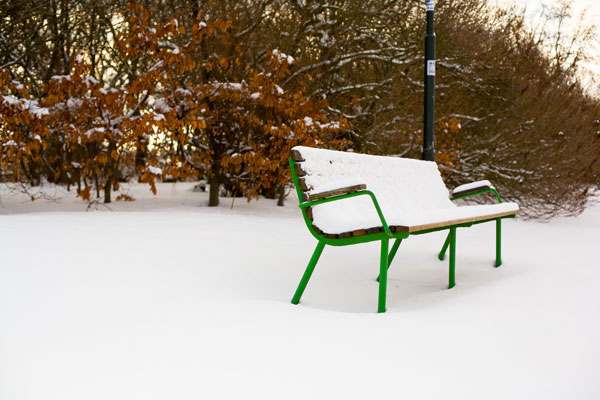 Snow bench
