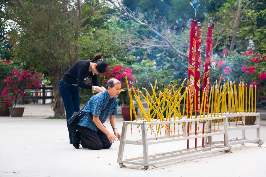 At Po Lin Monastery, Lantau Island