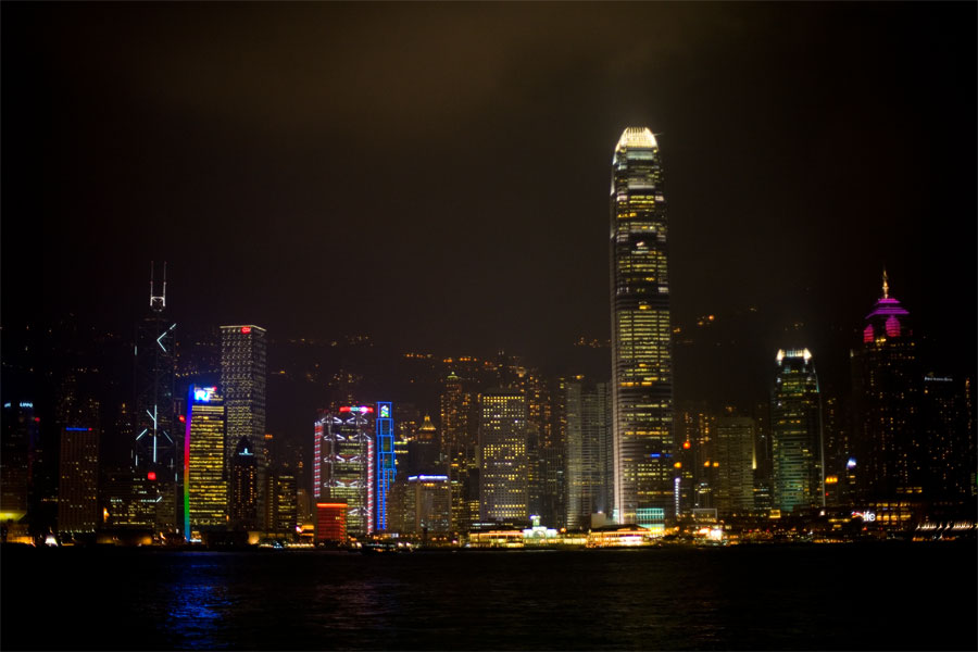 Hong Kong at night