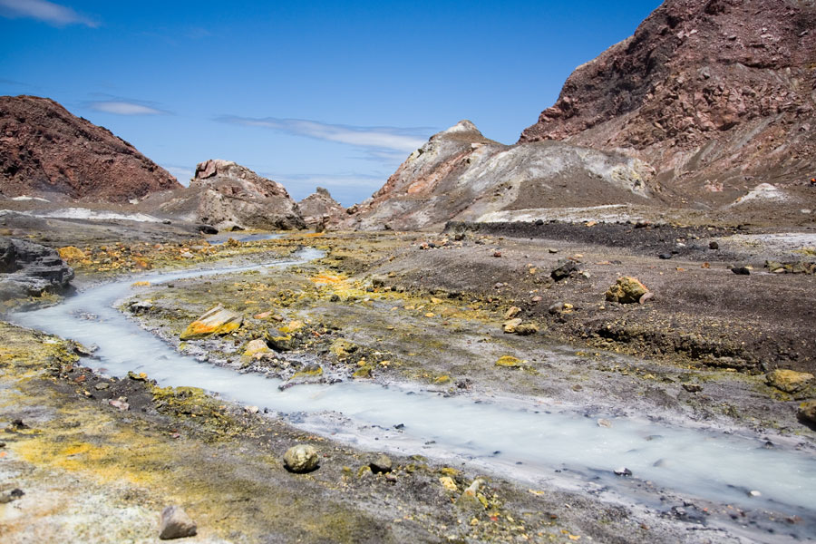 White Island, one sulphur smelling island