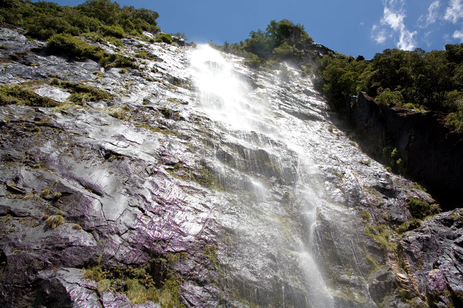 Waterfall at Milford Sound