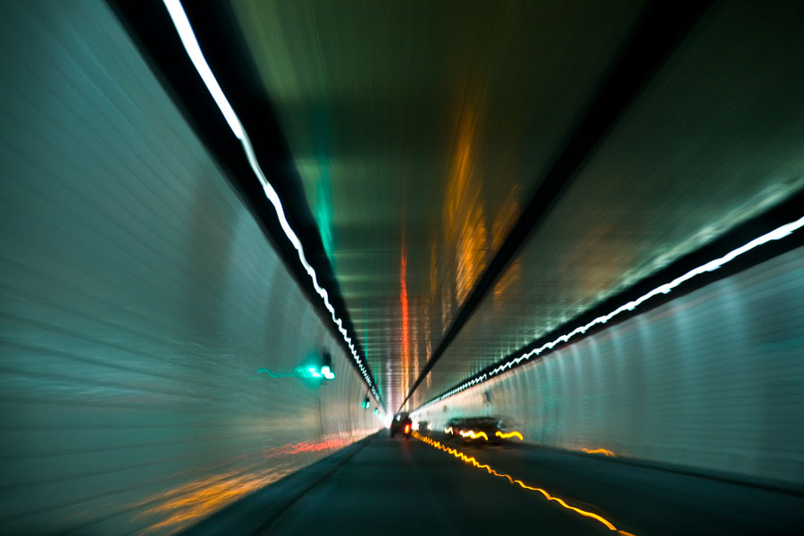 Lyttelton tunnel, going to Christchurch