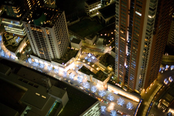 January 2006 Blue trees - Roppongi HIlls