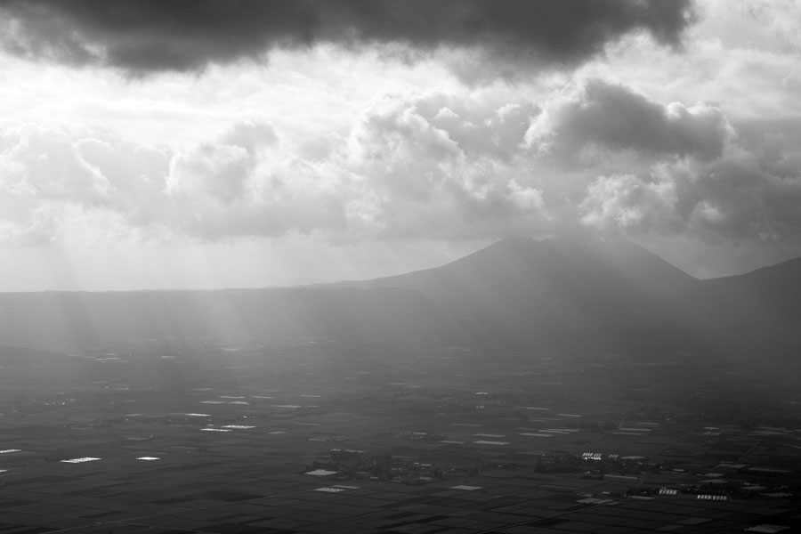 Ray of light, Aso-san area, Japan