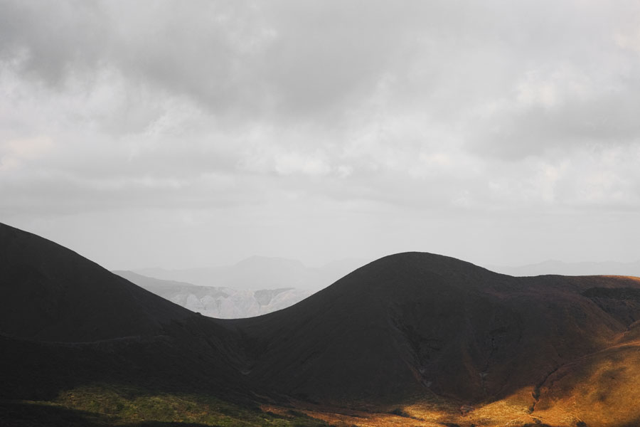 Curves, Aso-san area, Japan