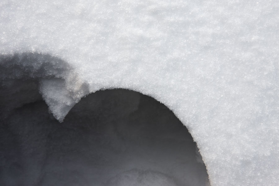 Snow hole